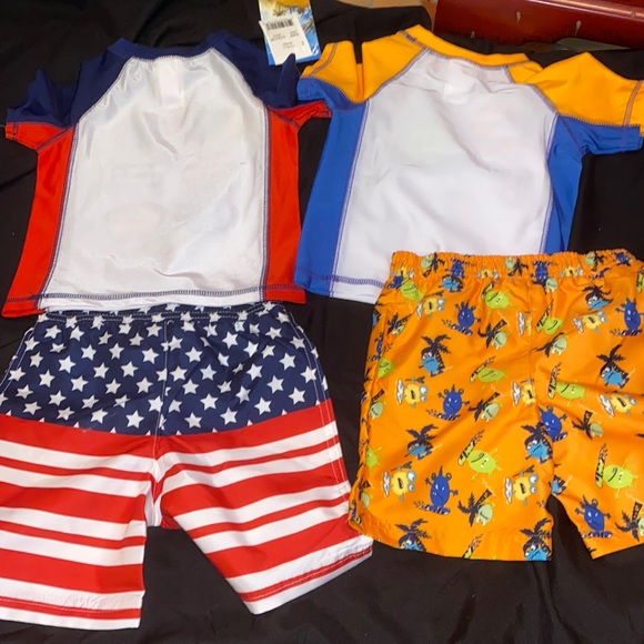 24m boys swim set lot, boys bathing suits, NWT, 2 different patterns. Brand new - Picture 6 of 15